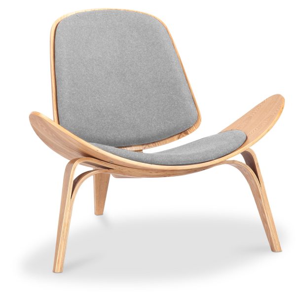 Zinzan Shell Chair in grey