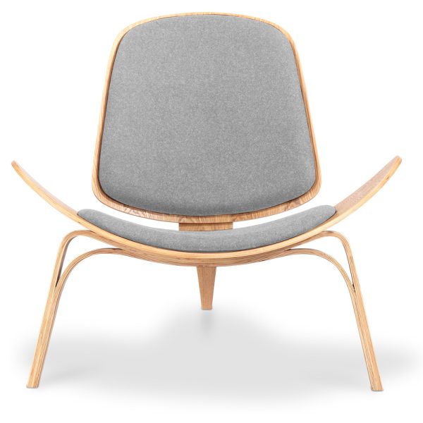 Zinzan Shell Chair in grey