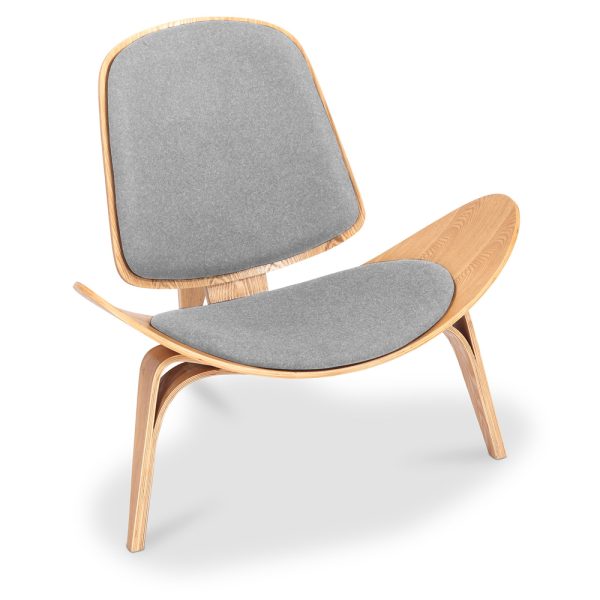 Zinzan Shell Chair in grey