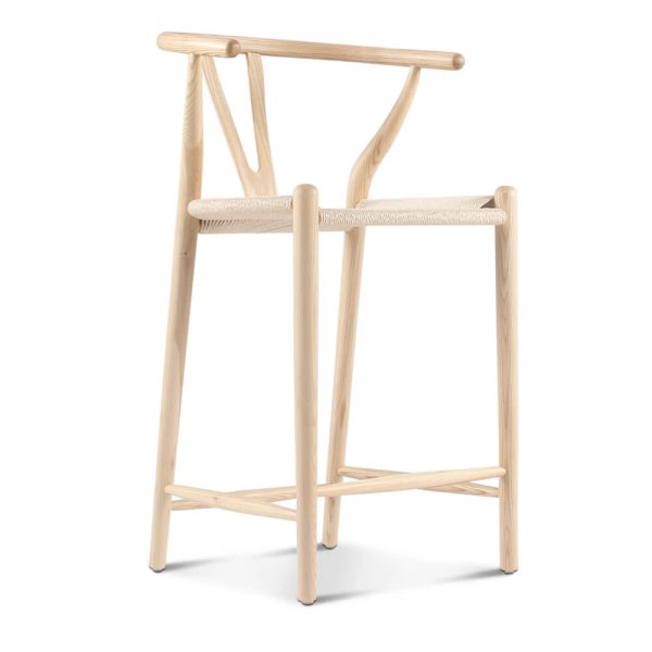 Zinzan Wegner Style Wishbone Barstool