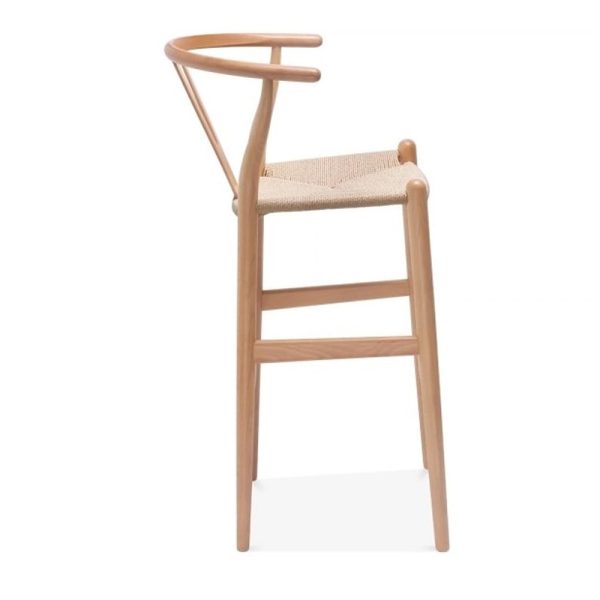 Zinzan Wegner Style Wishbone Barstool