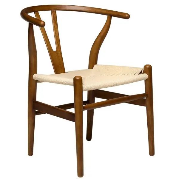 Zinzan Wegner Style Wishbone Walnut Chair