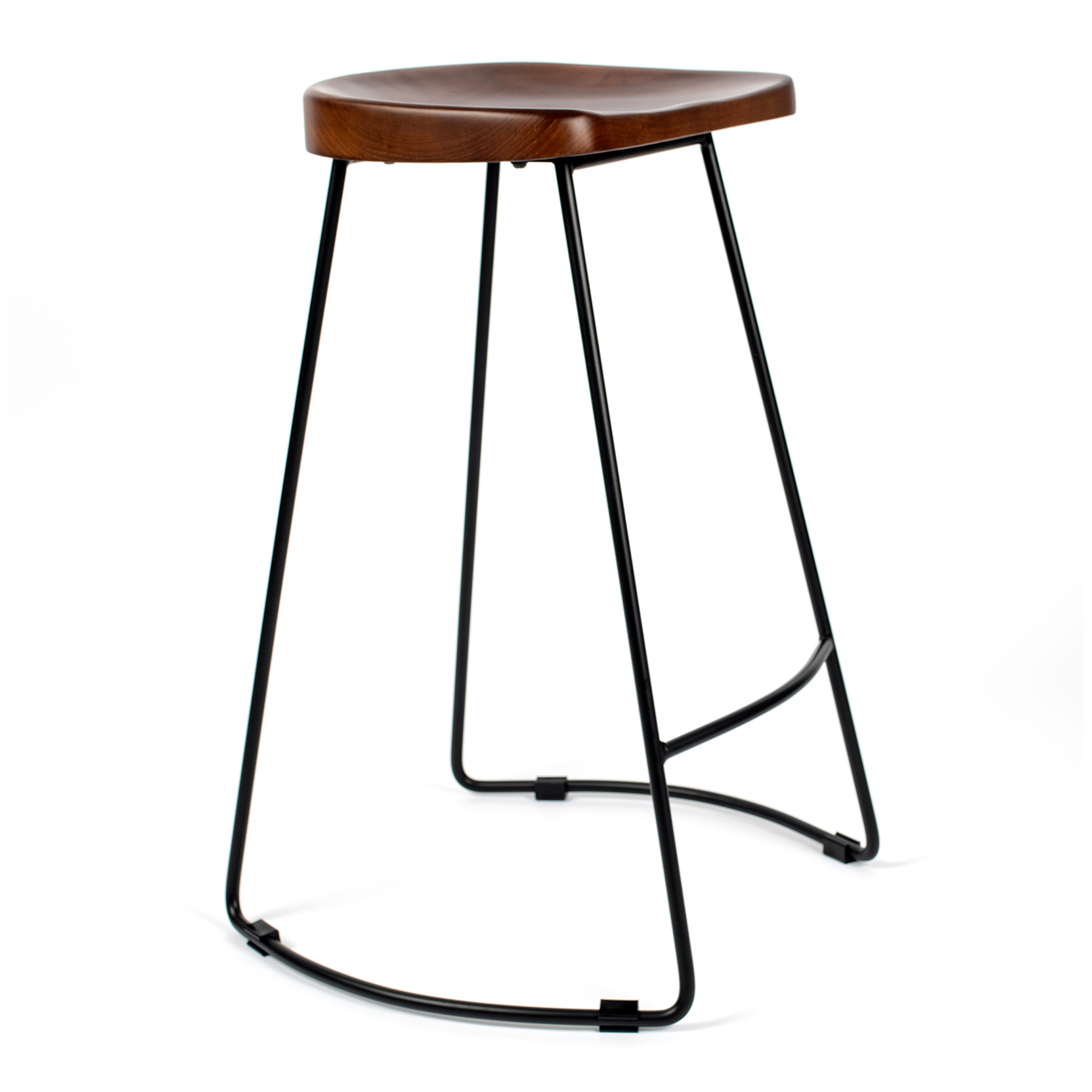 Tulsi Barstool with walnut seat